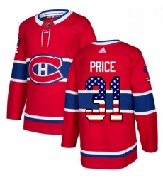 Mens Adidas Montreal Canadiens 31 Carey Price Authentic Red USA Flag Fashion NHL Jersey Mens Adidas Montreal Canadiens 31 Carey Price Authentic Red USA Flag Fashion NHL Jersey