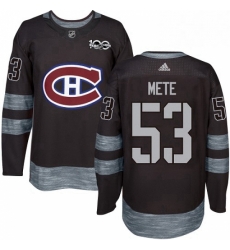 Mens Adidas Montreal Canadiens 53 Victor Mete Premier Black 1917 2017 100th Anniversary NHL Jersey Mens Adidas Montreal Canadiens 53 Victor Mete Premier Black 1917 2017 100th Anniversary NHL Jersey