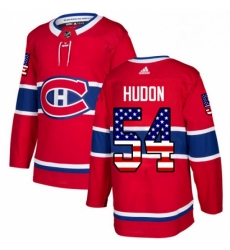 Mens Adidas Montreal Canadiens 54 Charles Hudon Authentic Red USA Flag Fashion NHL Jersey Mens Adidas Montreal Canadiens 54 Charles Hudon Authentic Red USA Flag Fashion NHL Jersey