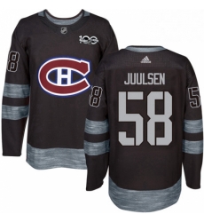 Mens Adidas Montreal Canadiens 58 Noah Juulsen Premier Black 1917 2017 100th Anniversary NHL Jersey Mens Adidas Montreal Canadiens 58 Noah Juulsen Premier Black 1917 2017 100th Anniversary NHL Jersey
