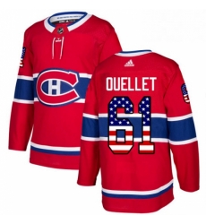 Mens Adidas Montreal Canadiens 61 Xavier Ouellet Authentic Red USA Flag Fashion NHL Jersey Mens Adidas Montreal Canadiens 61 Xavier Ouellet Authentic Red USA Flag Fashion NHL Jersey