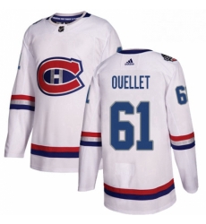 Mens Adidas Montreal Canadiens 61 Xavier Ouellet Authentic White 2017 100 Classic NHL Jersey Mens Adidas Montreal Canadiens 61 Xavier Ouellet Authentic White 2017 100 Classic NHL Jersey