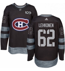 Mens Adidas Montreal Canadiens 62 Artturi Lehkonen Authentic Black 1917 2017 100th Anniversary NHL Jersey Mens Adidas Montreal Canadiens 62 Artturi Lehkonen Authentic Black 1917 2017 100th Anniversary NHL Jersey