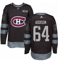 Mens Adidas Montreal Canadiens 64 Jeremiah Addison Premier Black 1917 2017 100th Anniversary NHL Jersey Mens Adidas Montreal Canadiens 64 Jeremiah Addison Premier Black 1917 2017 100th Anniversary NHL Jersey