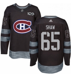 Mens Adidas Montreal Canadiens 65 Andrew Shaw Authentic Black 1917 2017 100th Anniversary NHL Jersey Mens Adidas Montreal Canadiens 65 Andrew Shaw Authentic Black 1917 2017 100th Anniversary NHL Jersey