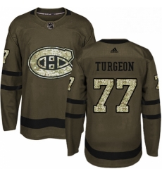 Mens Adidas Montreal Canadiens 77 Pierre Turgeon Premier Green Salute to Service NHL Jersey Mens Adidas Montreal Canadiens 77 Pierre Turgeon Premier Green Salute to Service NHL Jersey