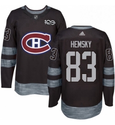 Mens Adidas Montreal Canadiens 83 Ales Hemsky Authentic Black 1917 2017 100th Anniversary NHL Jersey Mens Adidas Montreal Canadiens 83 Ales Hemsky Authentic Black 1917 2017 100th Anniversary NHL Jersey