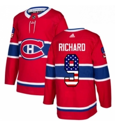 Mens Adidas Montreal Canadiens 9 Maurice Richard Authentic Red USA Flag Fashion NHL Jersey Mens Adidas Montreal Canadiens 9 Maurice Richard Authentic Red USA Flag Fashion NHL Jersey