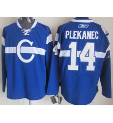 Montreal Canadiens 14 Tomas Plekanec Blue NHL Jerseys Montreal Canadiens 14 Tomas Plekanec Blue NHL Jerseys