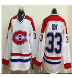 Montreal Canadiens #33 Patrick Roy White Stitched NHL Jersey Montreal Canadiens #33 Patrick Roy White Stitched NHL Jersey