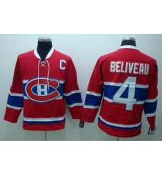Montreal Canadiens #4 Jean Beliveau red Jerseys C patch Montreal Canadiens #4 Jean Beliveau red Jerseys C patch