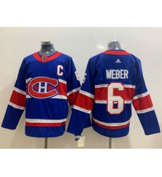 Montreal Canadiens 6 Shea Weber Blue 2020 21 Reverse Retro Ad Montreal Canadiens 6 Shea Weber Blue 2020 21 Reverse Retro Ad