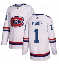 Youth Adidas Montreal Canadiens 1 Jacques Plante Authentic White 2017 100 Classic NHL Jersey Youth Adidas Montreal Canadiens 1 Jacques Plante Authentic White 2017 100 Classic NHL Jersey