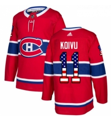 Youth Adidas Montreal Canadiens 11 Saku Koivu Authentic Red USA Flag Fashion NHL Jersey Youth Adidas Montreal Canadiens 11 Saku Koivu Authentic Red USA Flag Fashion NHL Jersey