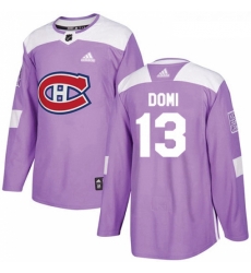 Youth Adidas Montreal Canadiens 13 Max Domi Authentic Purple Fights Cancer Practice NHL Jersey Youth Adidas Montreal Canadiens 13 Max Domi Authentic Purple Fights Cancer Practice NHL Jersey