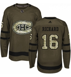 Youth Adidas Montreal Canadiens 16 Henri Richard Authentic Green Salute to Service NHL Jersey Youth Adidas Montreal Canadiens 16 Henri Richard Authentic Green Salute to Service NHL Jersey