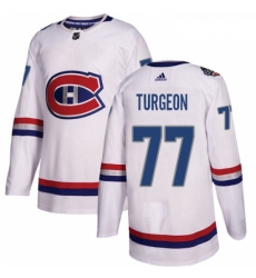 Youth Adidas Montreal Canadiens 77 Pierre Turgeon Authentic White 2017 100 Classic NHL Jersey Youth Adidas Montreal Canadiens 77 Pierre Turgeon Authentic White 2017 100 Classic NHL Jersey