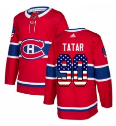 Youth Adidas Montreal Canadiens 90 Tomas Tatar Authentic Red USA Flag Fashion NHL Jersey Youth Adidas Montreal Canadiens 90 Tomas Tatar Authentic Red USA Flag Fashion NHL Jersey