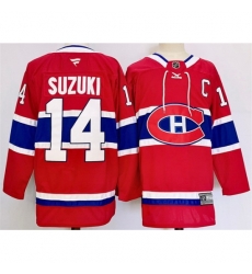 Youth Montreal Canadiens 14 Nick Suzuki Red 2024 25 Stitched Jersey Youth Montreal Canadiens 14 Nick Suzuki Red 2024 25 Stitched Jersey