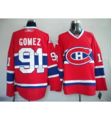 Youth Montreal Canadiens 91 GOMEZ Red kids jersey Youth Montreal Canadiens 91 GOMEZ Red kids jersey