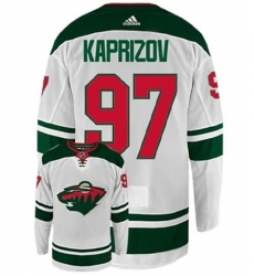 Men Minnesota Wild 97 Kirill Kaprizov White Stitched Jerse Men Minnesota Wild 97 Kirill Kaprizov White Stitched Jerse