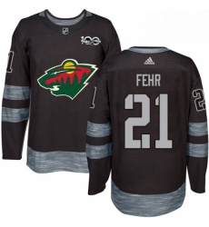 Mens Adidas Minnesota Wild 21 Eric Fehr Authentic Black 1917 2017 100th Anniversary NHL Jersey Mens Adidas Minnesota Wild 21 Eric Fehr Authentic Black 1917 2017 100th Anniversary NHL Jersey