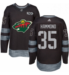 Mens Adidas Minnesota Wild 35 Andrew Hammond Authentic Black 1917 2017 100th Anniversary NHL Jersey Mens Adidas Minnesota Wild 35 Andrew Hammond Authentic Black 1917 2017 100th Anniversary NHL Jersey