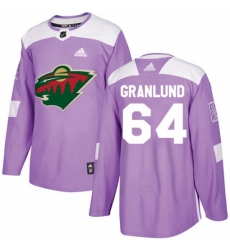 Mens Adidas Minnesota Wild 64 Mikael Granlund Authentic Purple Fights Cancer Practice NHL Jersey Mens Adidas Minnesota Wild 64 Mikael Granlund Authentic Purple Fights Cancer Practice NHL Jersey