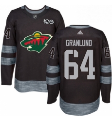 Mens Adidas Minnesota Wild 64 Mikael Granlund Premier Black 1917 2017 100th Anniversary NHL Jersey Mens Adidas Minnesota Wild 64 Mikael Granlund Premier Black 1917 2017 100th Anniversary NHL Jersey