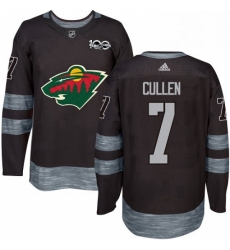 Mens Adidas Minnesota Wild 7 Matt Cullen Authentic Black 1917 2017 100th Anniversary NHL Jersey Mens Adidas Minnesota Wild 7 Matt Cullen Authentic Black 1917 2017 100th Anniversary NHL Jersey