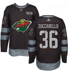 Wild #36 Mats Zuccarello Black 1917 2017 100th Anniversary Stitched Hockey Jersey Wild #36 Mats Zuccarello Black 1917 2017 100th Anniversary Stitched Hockey Jersey