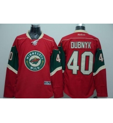 Wild #40 Devan Dubnyk Red Stitched NHL Jersey Wild #40 Devan Dubnyk Red Stitched NHL Jersey