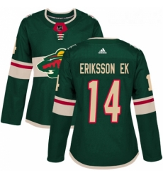Womens Adidas Minnesota Wild 14 Joel Eriksson Ek Authentic Green Home NHL Jersey Womens Adidas Minnesota Wild 14 Joel Eriksson Ek Authentic Green Home NHL Jersey