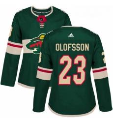 Womens Adidas Minnesota Wild 23 Gustav Olofsson Premier Green Home NHL Jersey Womens Adidas Minnesota Wild 23 Gustav Olofsson Premier Green Home NHL Jersey