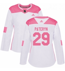 Womens Adidas Minnesota Wild 29 Greg Pateryn Authentic White Pink Fashion NHL Jersey Womens Adidas Minnesota Wild 29 Greg Pateryn Authentic White Pink Fashion NHL Jersey