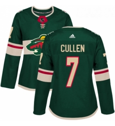 Womens Adidas Minnesota Wild 7 Matt Cullen Premier Green Home NHL Jersey Womens Adidas Minnesota Wild 7 Matt Cullen Premier Green Home NHL Jersey