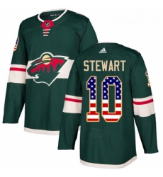 Youth Adidas Minnesota Wild 10 Chris Stewart Authentic Green USA Flag Fashion NHL Jersey Youth Adidas Minnesota Wild 10 Chris Stewart Authentic Green USA Flag Fashion NHL Jersey