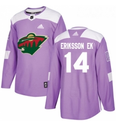 Youth Adidas Minnesota Wild 14 Joel Eriksson Ek Authentic Purple Fights Cancer Practice NHL Jersey Youth Adidas Minnesota Wild 14 Joel Eriksson Ek Authentic Purple Fights Cancer Practice NHL Jersey