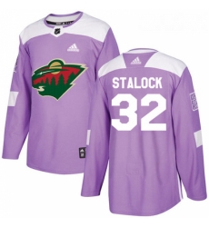 Youth Adidas Minnesota Wild 32 Alex Stalock Authentic Purple Fights Cancer Practice NHL Jersey Youth Adidas Minnesota Wild 32 Alex Stalock Authentic Purple Fights Cancer Practice NHL Jersey