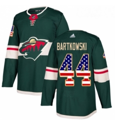 Youth Adidas Minnesota Wild 44 Matt Bartkowski Authentic Green USA Flag Fashion NHL Jersey Youth Adidas Minnesota Wild 44 Matt Bartkowski Authentic Green USA Flag Fashion NHL Jersey