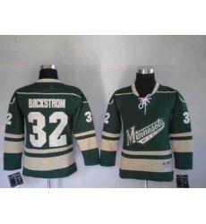 Youth Minnesota Wild 32 BACKSTROM GREEN Jerseys Youth Minnesota Wild 32 BACKSTROM GREEN Jerseys