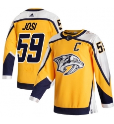 Men Nashville Predators 59 Roman Josi Yellow 2020 21 Reverse Retro Adidas Jersey Men Nashville Predators 59 Roman Josi Yellow 2020 21 Reverse Retro Adidas Jersey