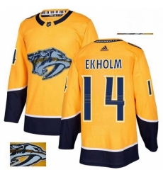 Mens Adidas Nashville Predators 14 Mattias Ekholm Authentic Gold Fashion Gold NHL Jersey Mens Adidas Nashville Predators 14 Mattias Ekholm Authentic Gold Fashion Gold NHL Jersey