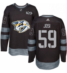 Mens Adidas Nashville Predators 59 Roman Josi Authentic Black 1917 2017 100th Anniversary NHL Jersey Mens Adidas Nashville Predators 59 Roman Josi Authentic Black 1917 2017 100th Anniversary NHL Jersey