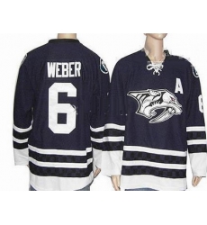 Nashville Predators #6 Weber Black hockey jerseys Nashville Predators #6 Weber Black hockey jerseys