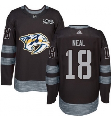 Predators #18 James Neal Black 1917 2017 100th Anniversary Stitched NHL Jersey Predators #18 James Neal Black 1917 2017 100th Anniversary Stitched NHL Jersey
