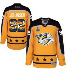 Predators #92 Ryan Johansen Yellow 2017 Stanley Cup Team Logo Fashion Stitched NHL Jersey Predators #92 Ryan Johansen Yellow 2017 Stanley Cup Team Logo Fashion Stitched NHL Jersey