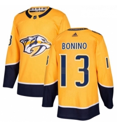 Youth Adidas Nashville Predators 13 Nick Bonino Authentic Gold Home NHL Jersey Youth Adidas Nashville Predators 13 Nick Bonino Authentic Gold Home NHL Jersey
