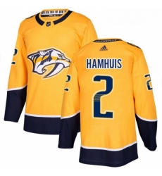 Youth Adidas Nashville Predators 2 Dan Hamhuis Authentic Gold Home NHL Jersey Youth Adidas Nashville Predators 2 Dan Hamhuis Authentic Gold Home NHL Jersey