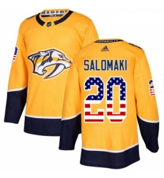 Youth Adidas Nashville Predators 20 Miikka Salomaki Authentic Gold USA Flag Fashion NHL Jersey Youth Adidas Nashville Predators 20 Miikka Salomaki Authentic Gold USA Flag Fashion NHL Jersey